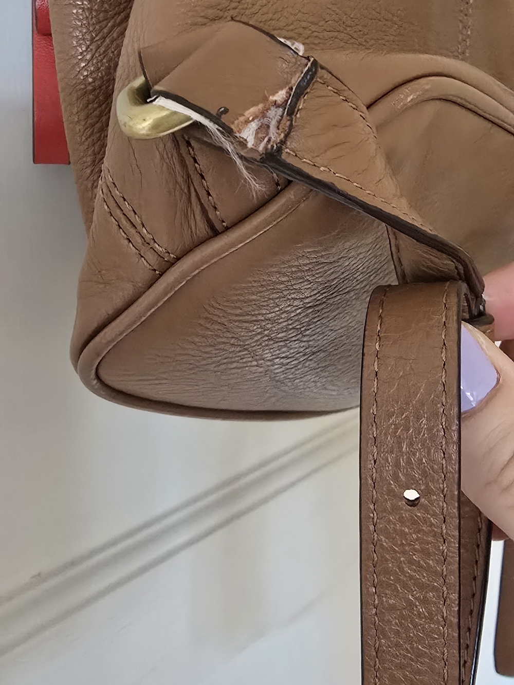 Coach Leather Drawstring Backpack - Picture 3 of 3